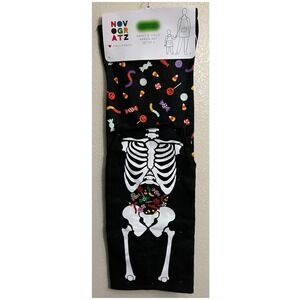 Novogratz Halloween Adult & Child Apron Set Glow In The Dark Skeleton Candy NEW